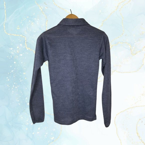 Vintage Arqo Blue-Gray Kids Light Sweater, Large - Picture 2 of 2